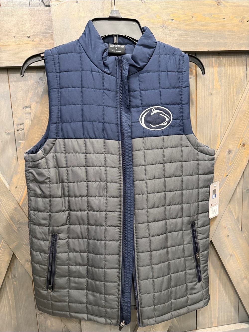 Colosseum Gray Quilted Vest